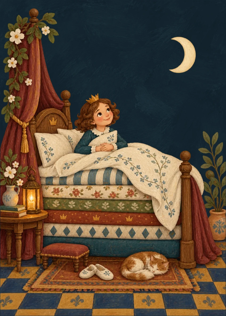 The princess and the pea · A restless night