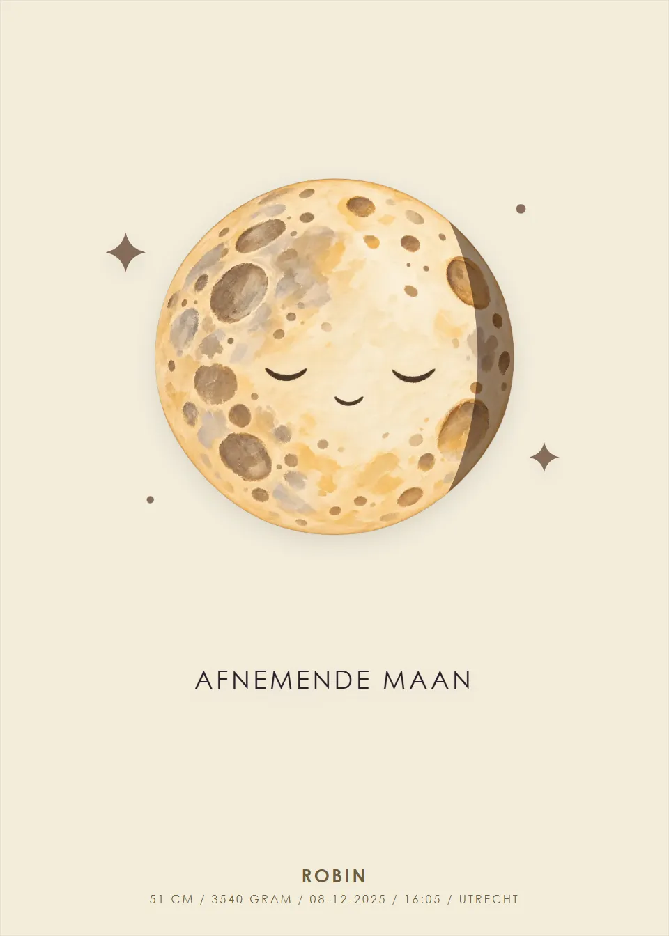 Geboortemaan · Droommaan · Vanille