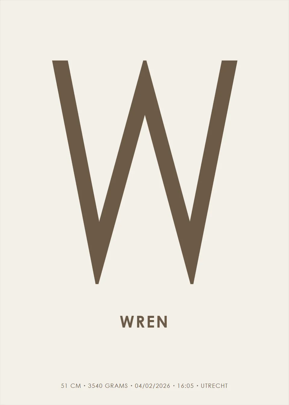 Name posters · Large initial · Pearl