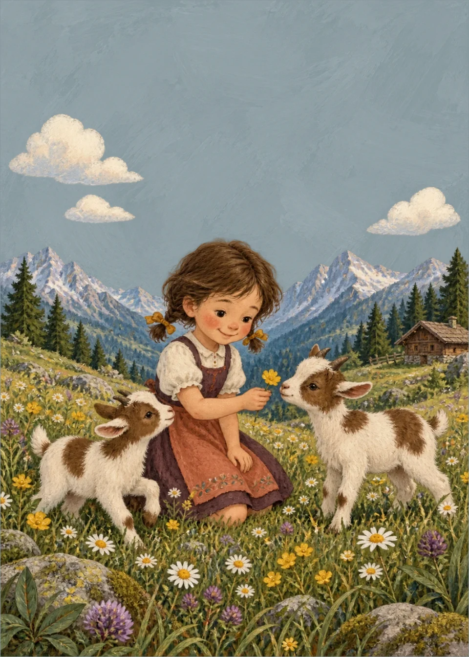 Heidi · Goats in the alpine meadow