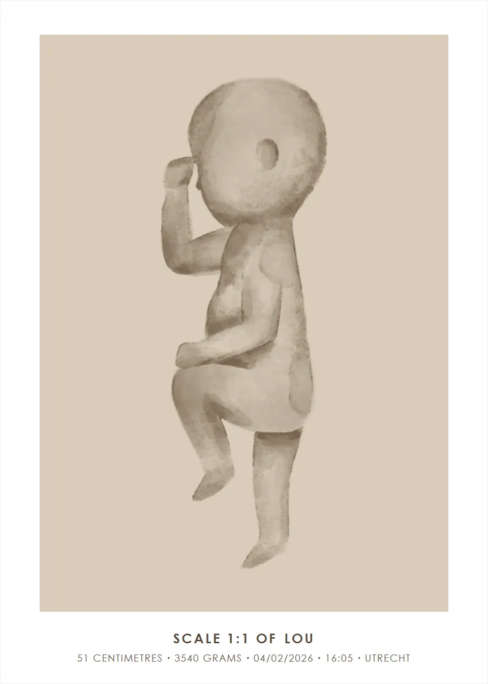 Life size · Dreamy watercolour · Oat