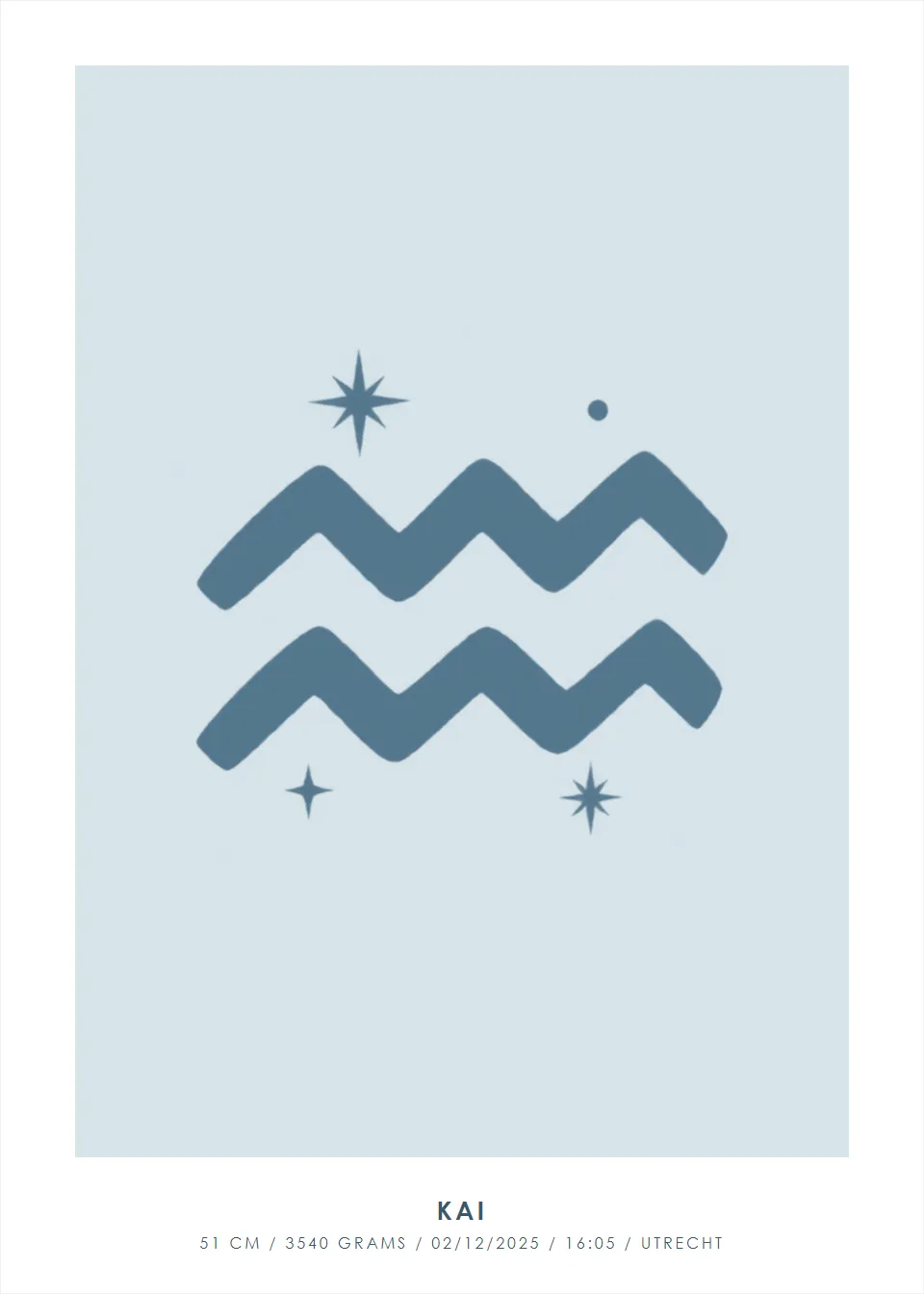 Zodiac sign · Star sign · Mist blue