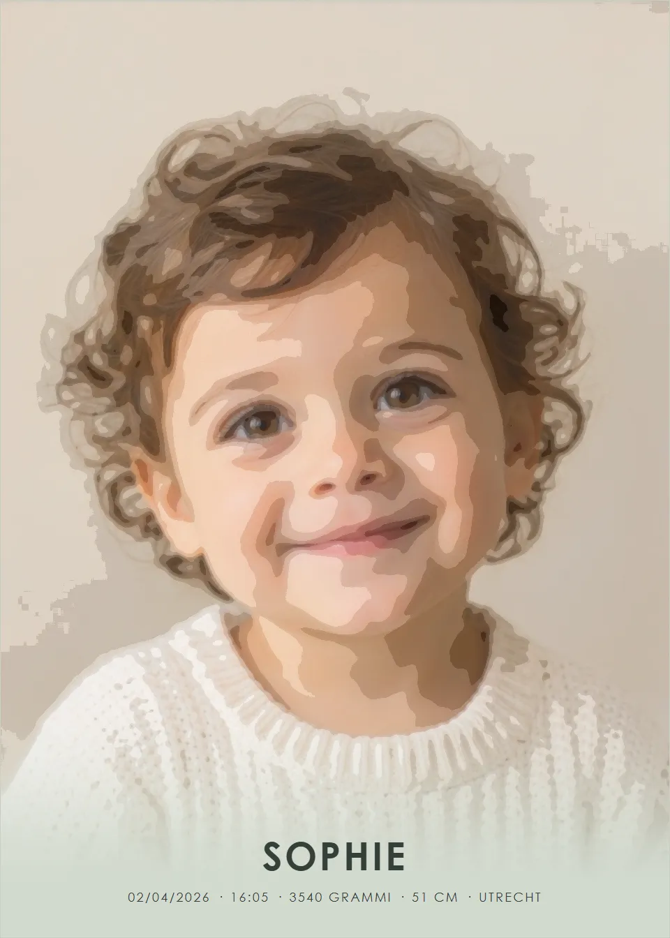 Poster fotografici · Piccolo ritratto · Guazzo