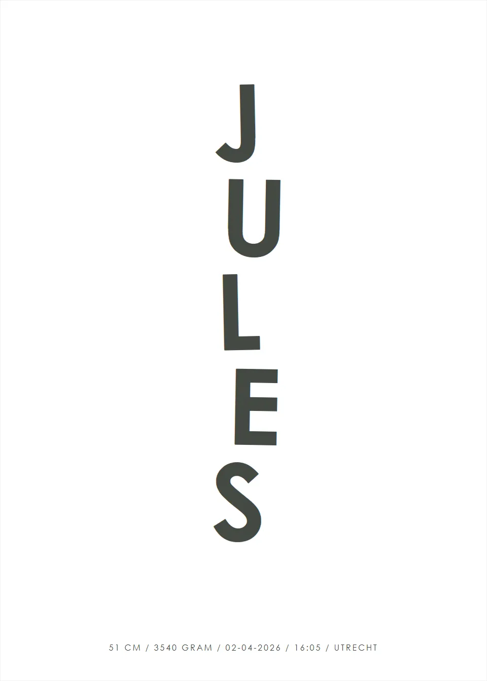 Naamposters · Letterstapel · Grafiet