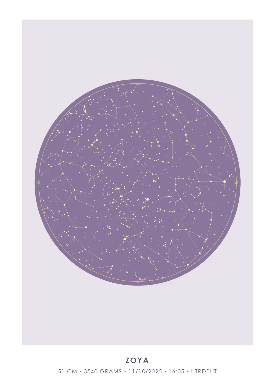 Star map · Star circle · Lavender