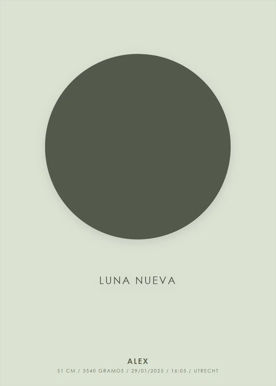 Luna de nacimiento · Luna Minimalista · sabio