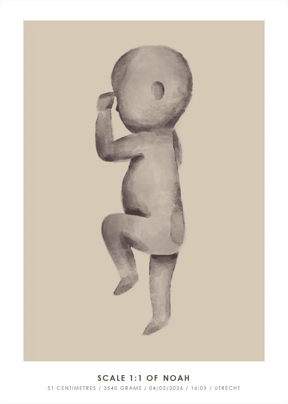 Life size · Soft watercolor · Oat