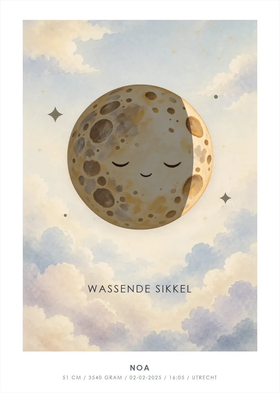 Geboortemaan · Droommaan · Maanwolken