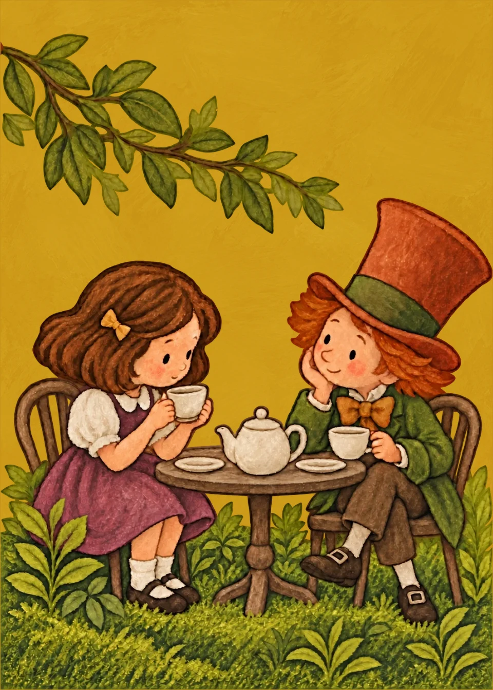 Alice nel paese delle meraviglie · Tè in giardino
