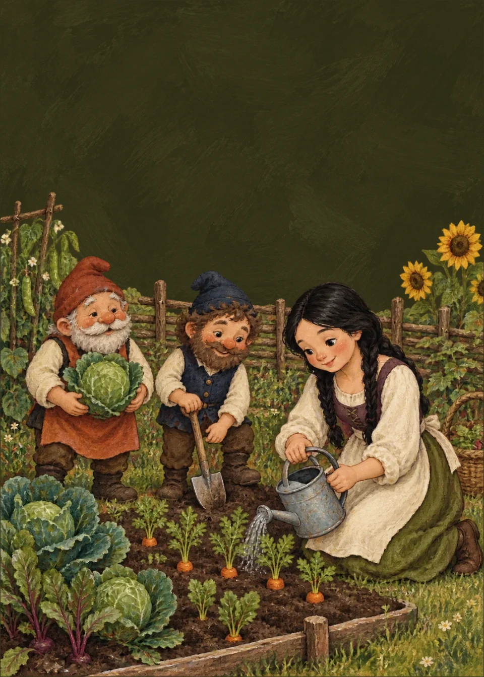 Snow White · The small vegetable garden