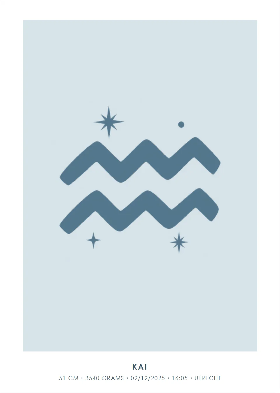 Zodiac sign · Star sign · Mist blue