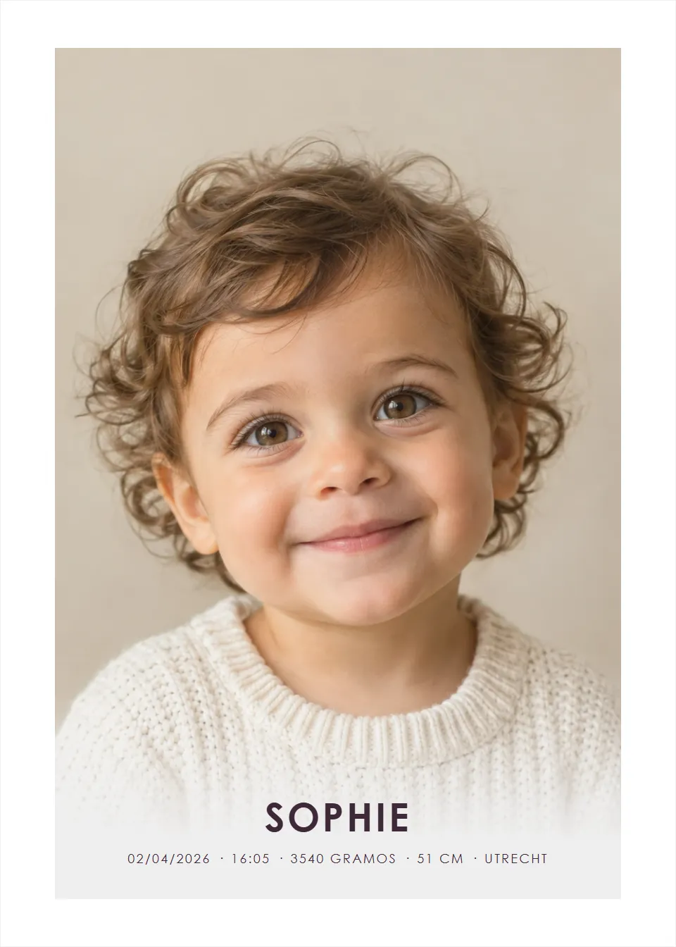 Pósteres fotográficos · Pequeño retrato · Foto original
