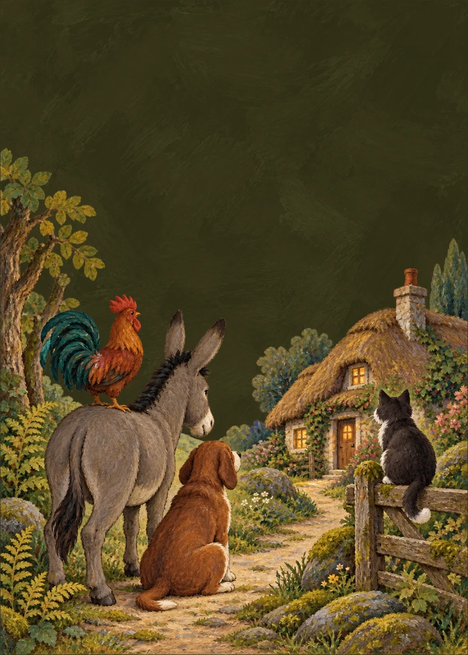 Los músicos de Bremen · La casa en el bosque
