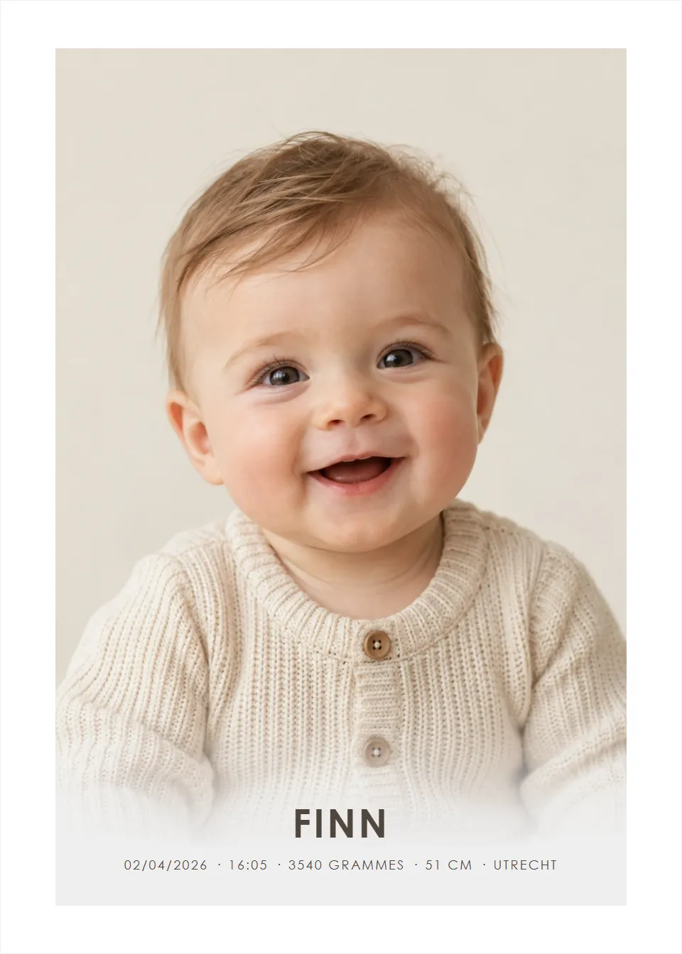 Affiches photos · Portrait pur · Bordure blanche