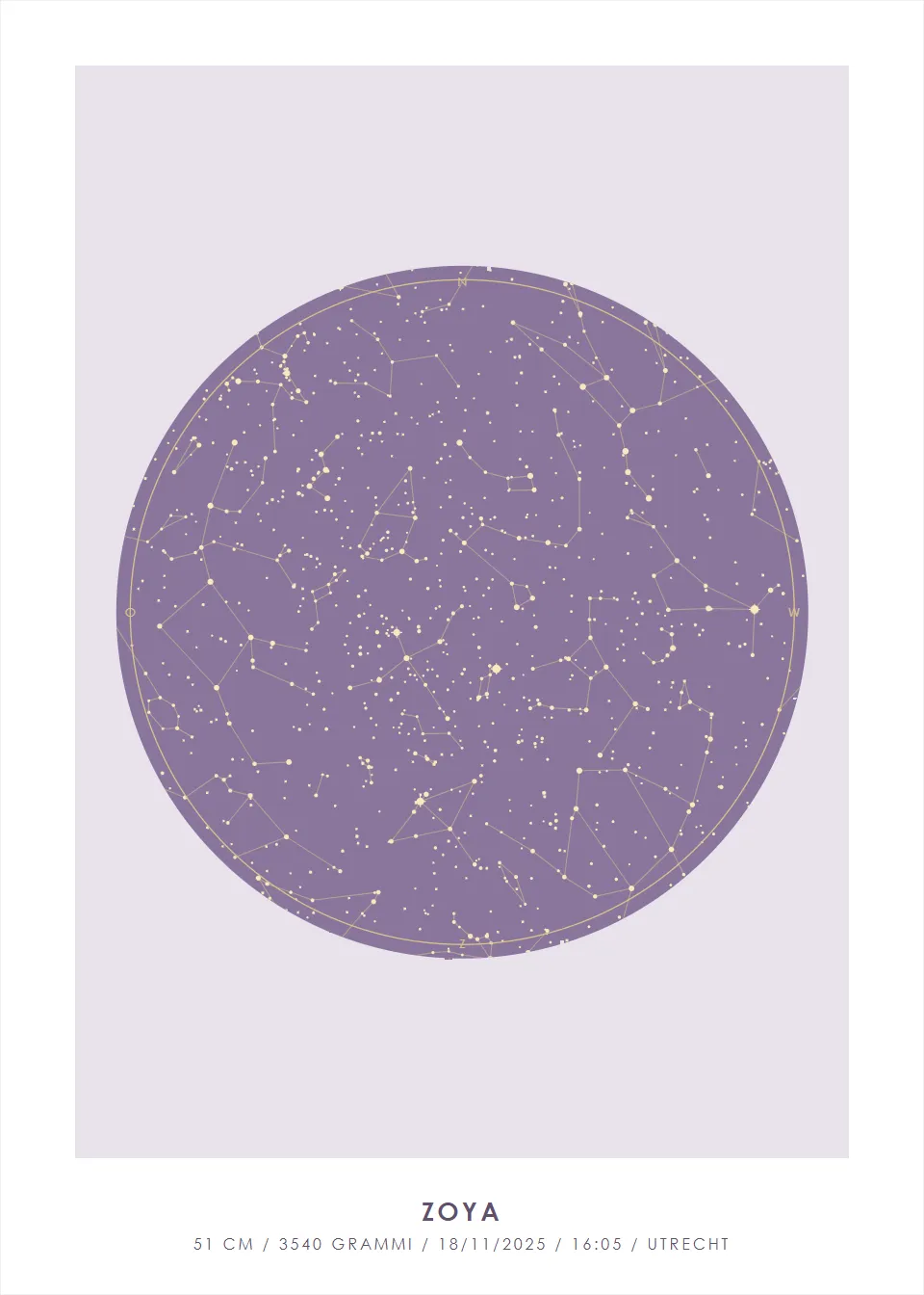 Mappa stellare · Cerchio stellato · Lavanda