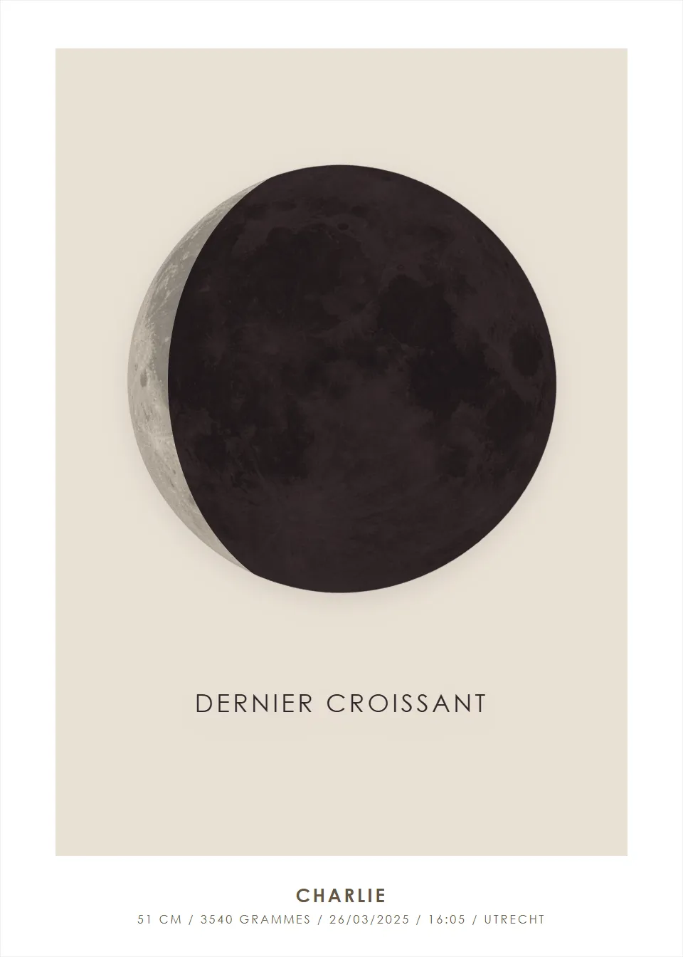 Lune de naissance · Lune d’atelier · Lin