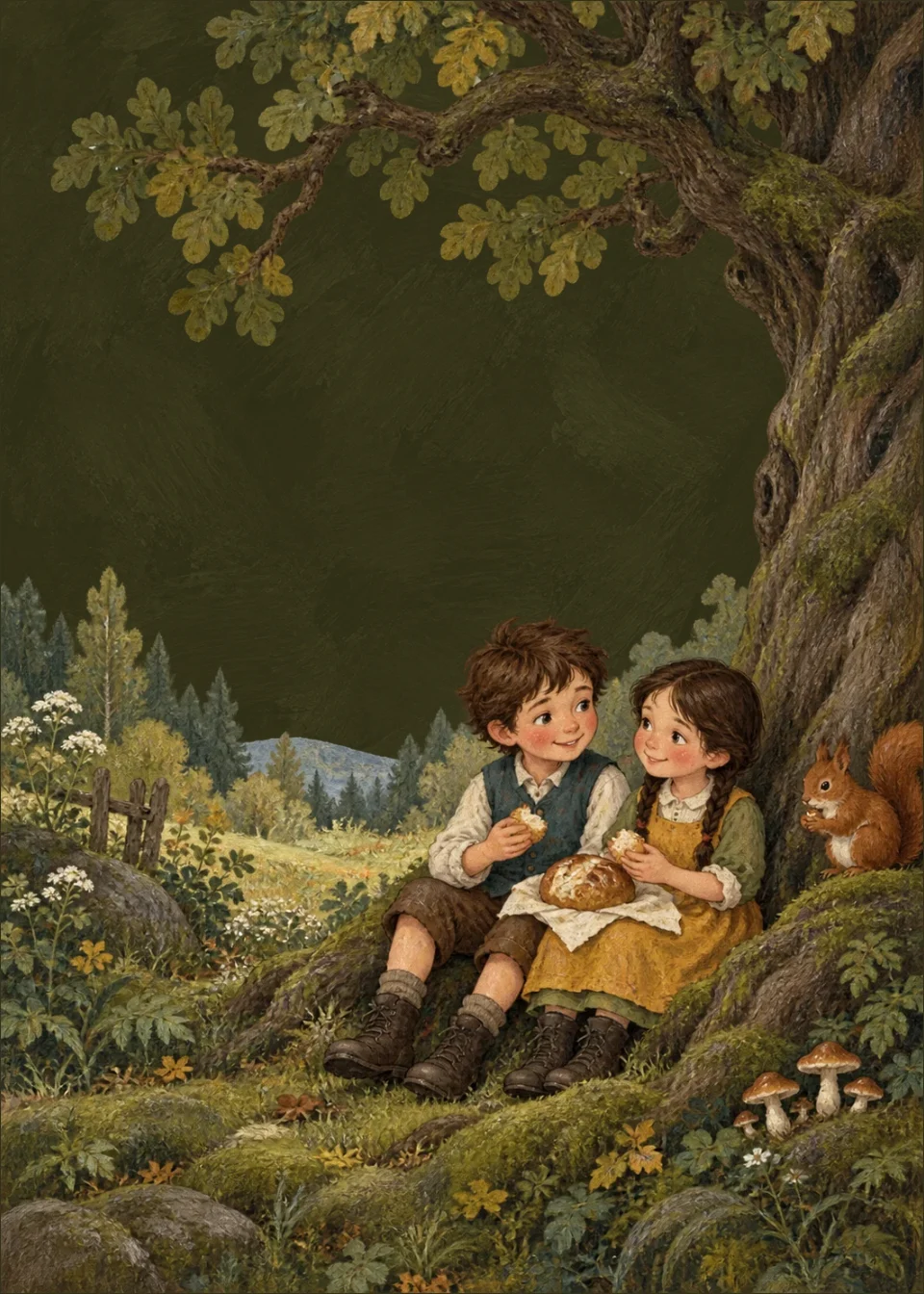 Hänsel e Gretel · Riposa sotto la quercia