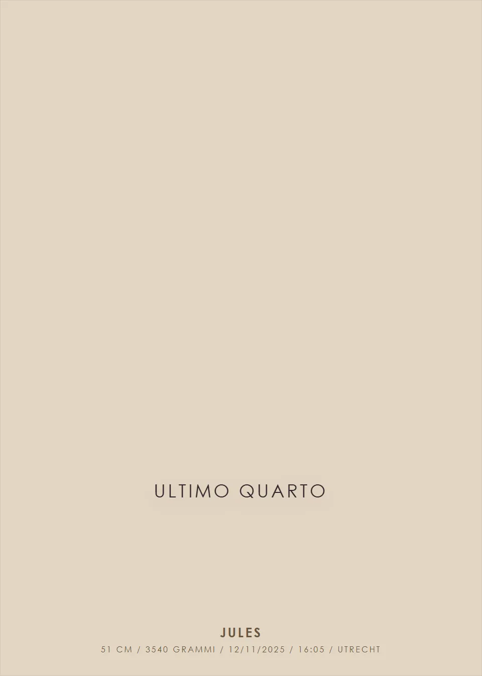 Luna di nascita · Luna d’atelier · Avena