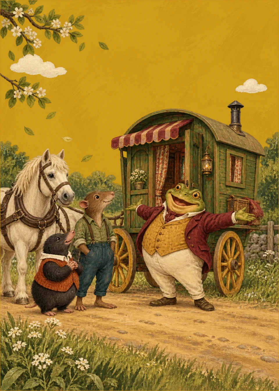 Il vento tra i salici · Toad e il suo carretto verde