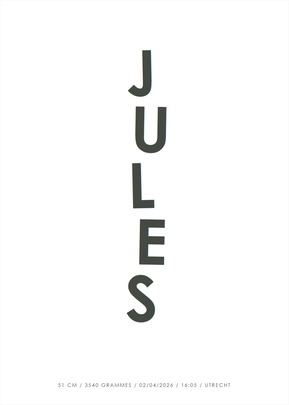 Affiches avec prénom · Pile de lettres · Graphite