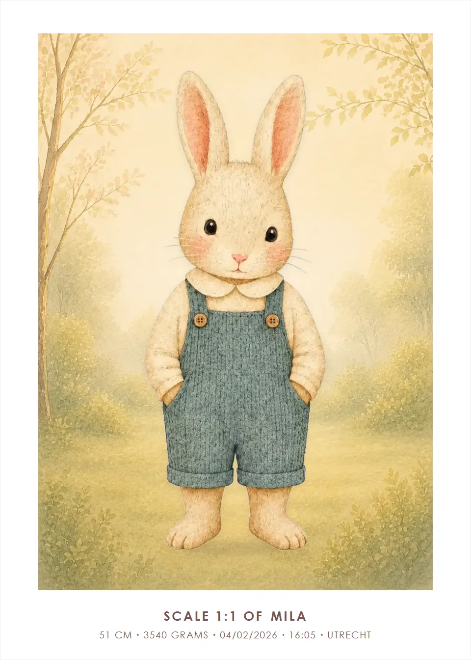 Animal posters · Bunny · Dream garden
