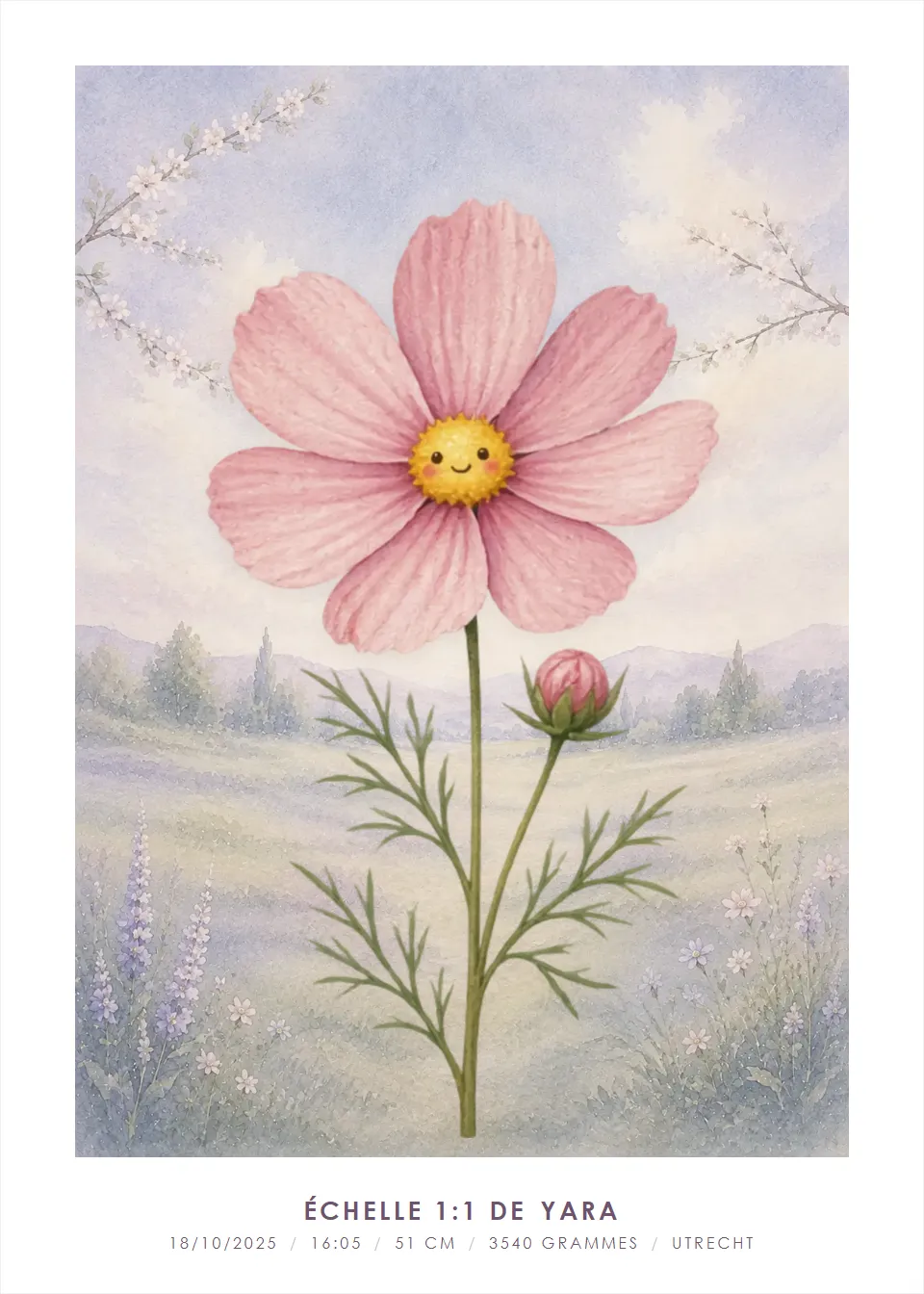 Fleur de naissance · Petit compagnon fleuri · Champ de fleurs
