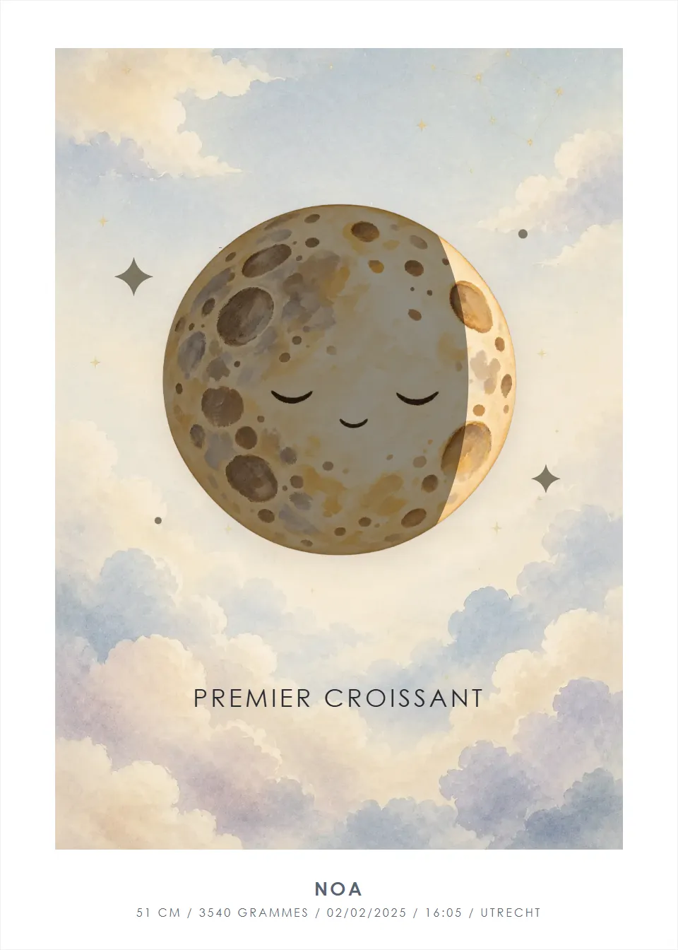 Lune de naissance · Lune de rêve · Nuages lunaires