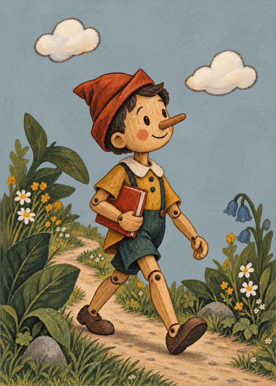 Pinocchio · On the way to school