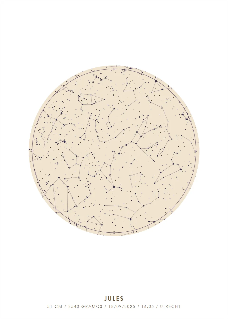 Mapa estelar · Círculo de estrellas · vainilla
