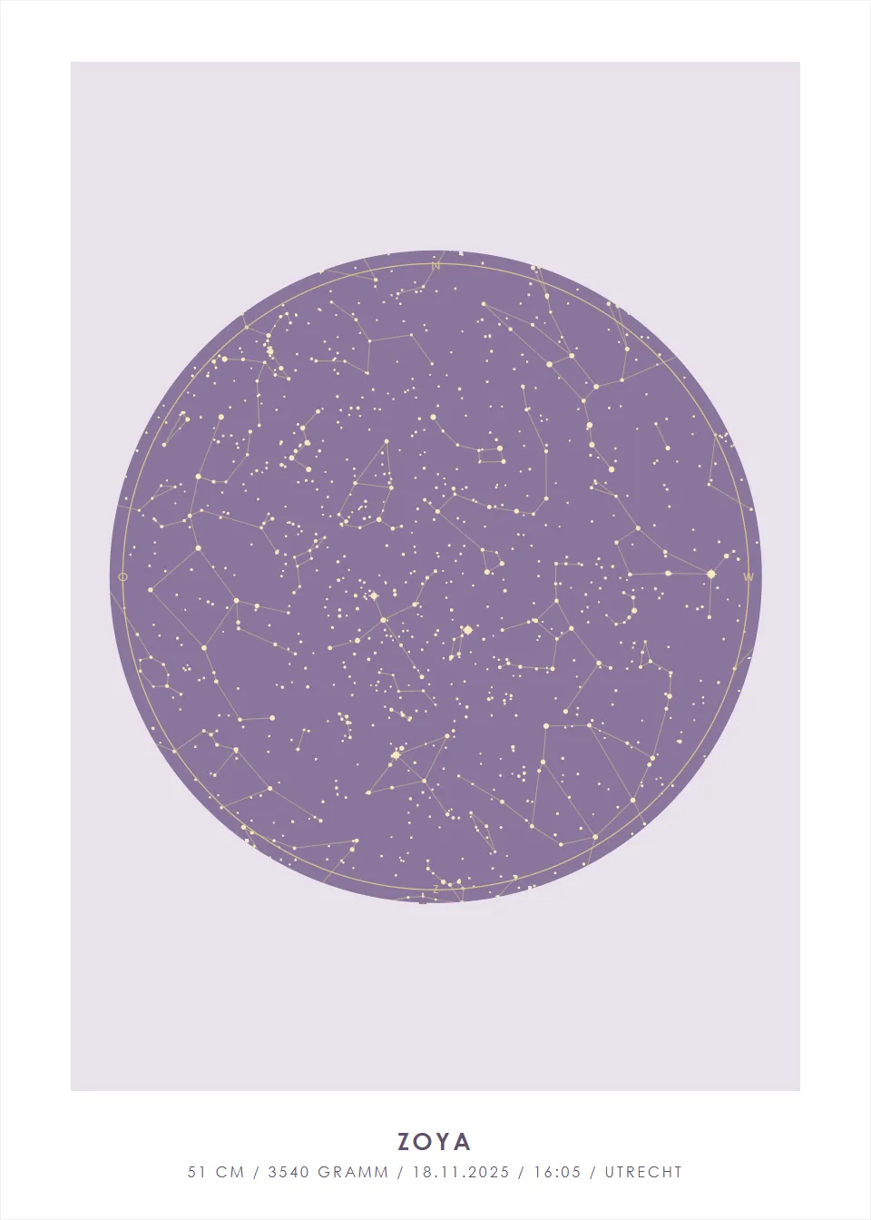 Sternenhimmel · Sternkreis · Lavendel
