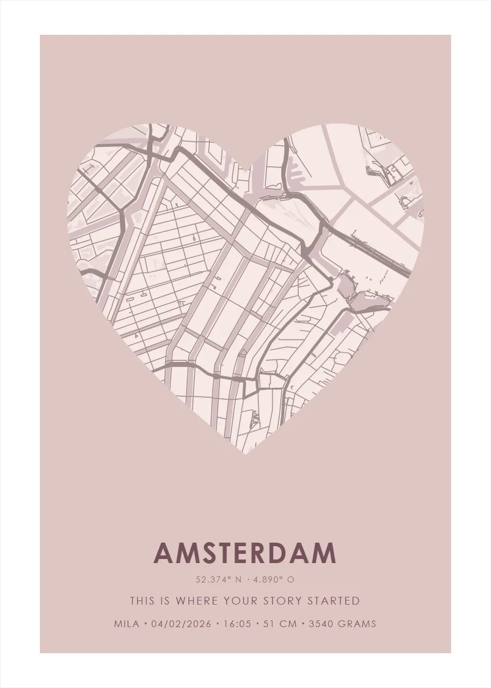 Place of birth · Blossom city · Heart
