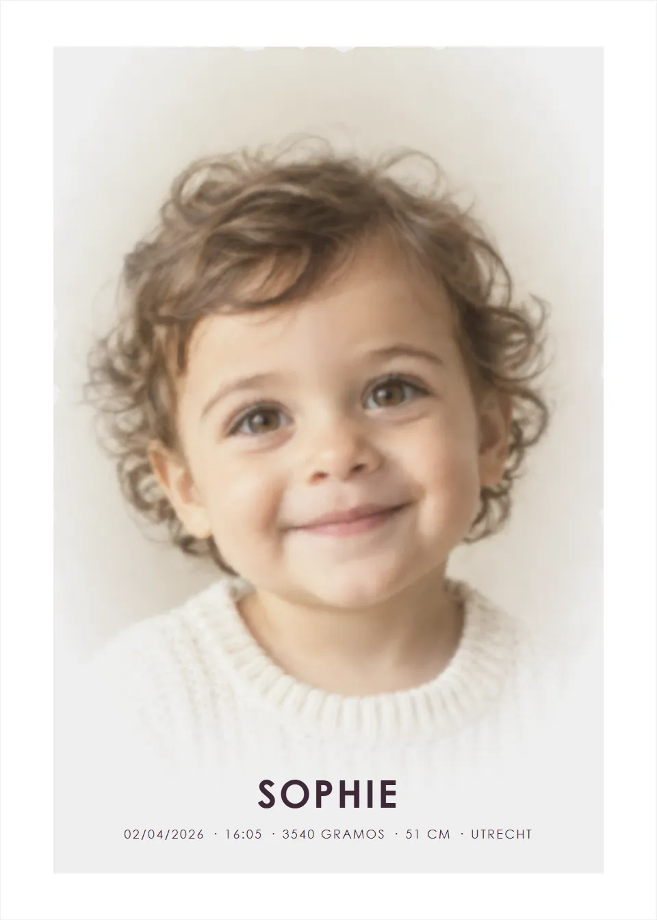 Pósteres fotográficos · Pequeño retrato · acuarela