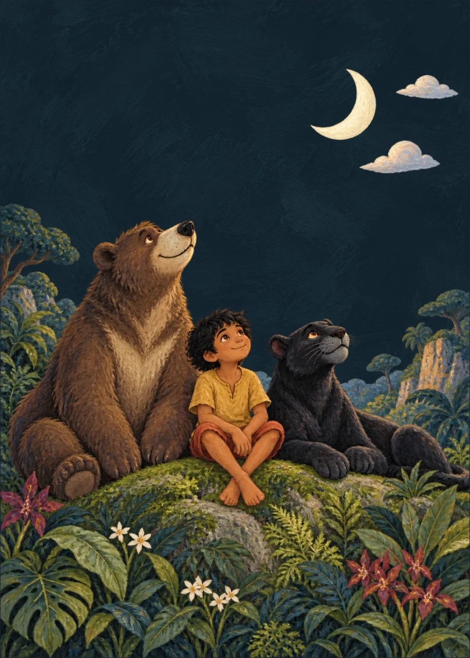 Le livre de la jungle · Ensemble au clair de lune