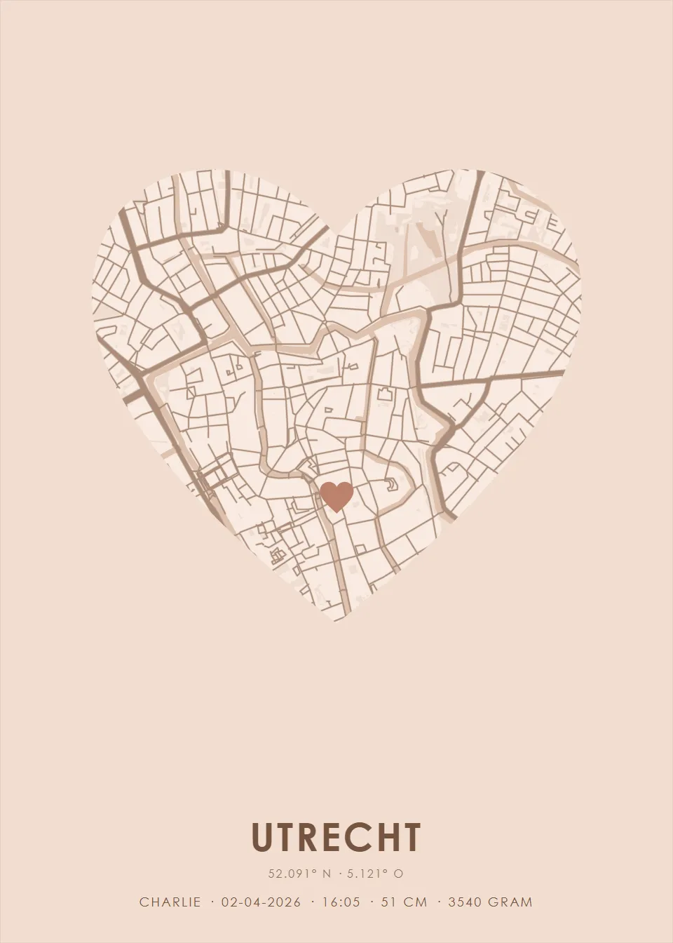 Geboorteplaats · Perzik · Warm hart