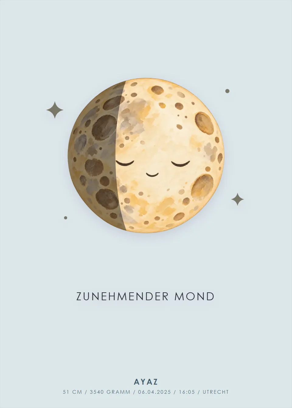 Geburtsmond · Traummond · Nebelblau