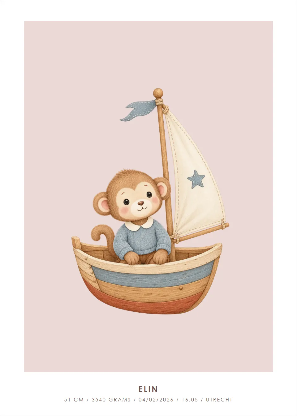 Birth story · Starboat · Powder pink