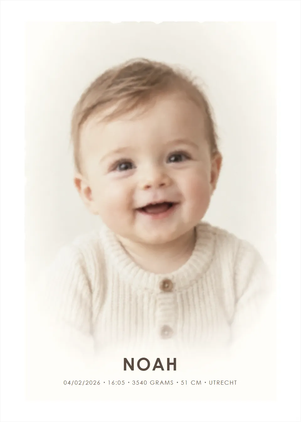 Photo posters · Soft watercolour portrait · Pearl
