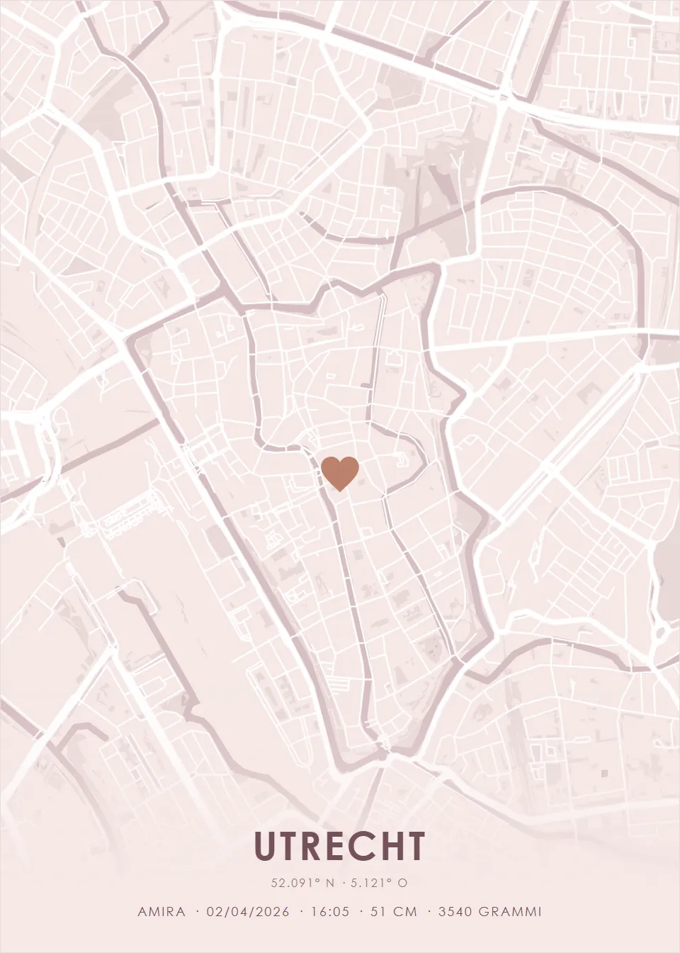 Luogo di nascita · Città in fiore · Linee leggere