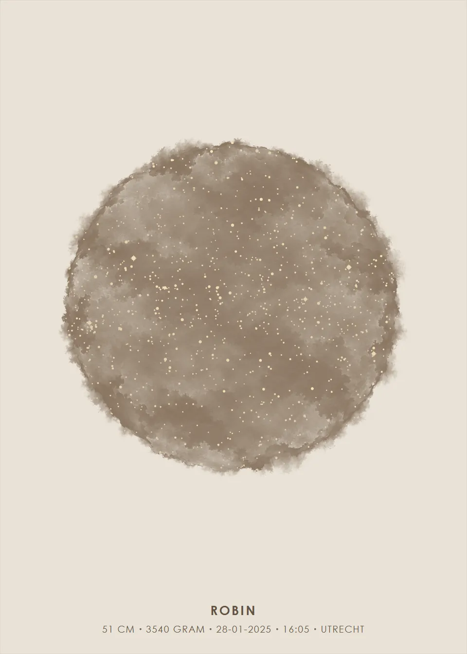 Sterrenhemel · Aquarelcirkel · Linnen