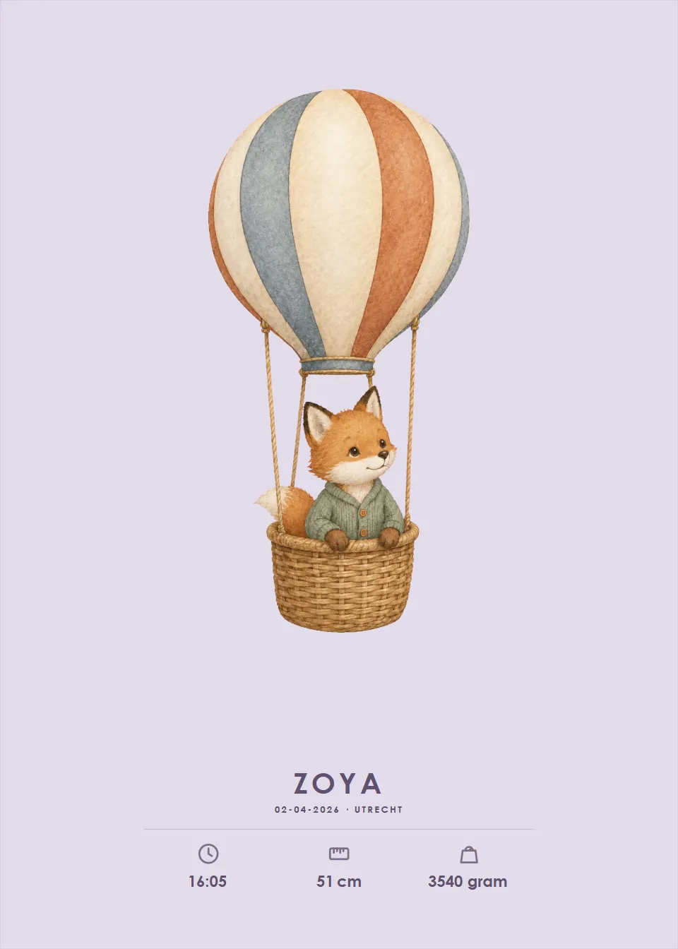 Geboorteverhaal · Ballonreis · Lavendel