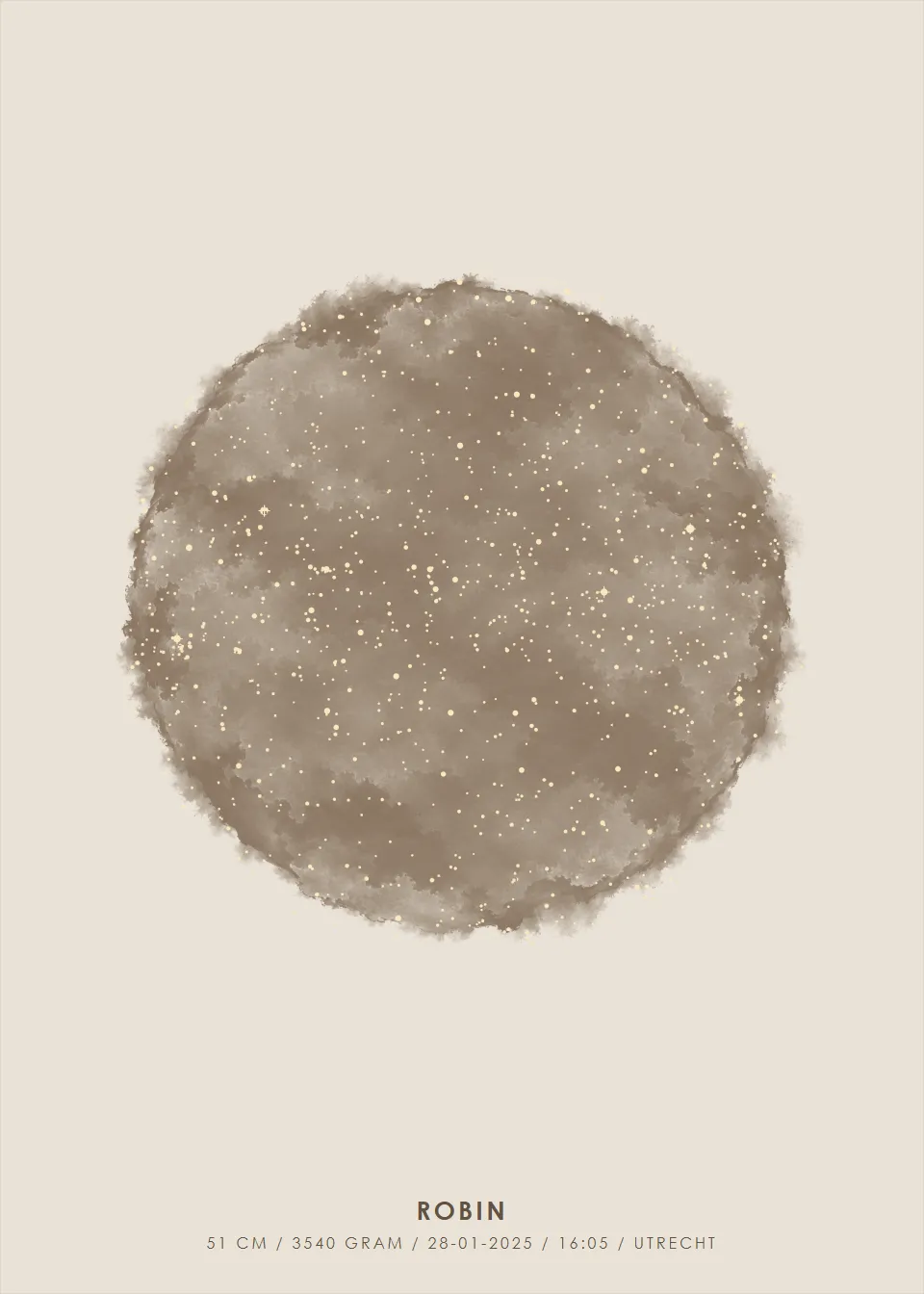 Sterrenhemel · Aquarelcirkel · Linnen