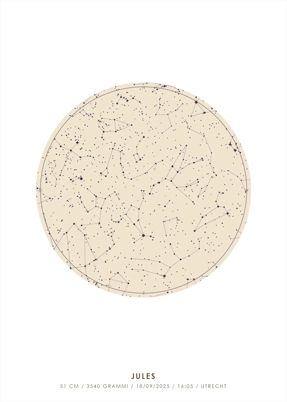 Mappa stellare · Cerchio stellato · Vaniglia