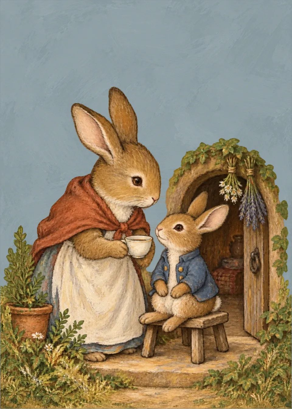 Peter Rabbit · Safely home again