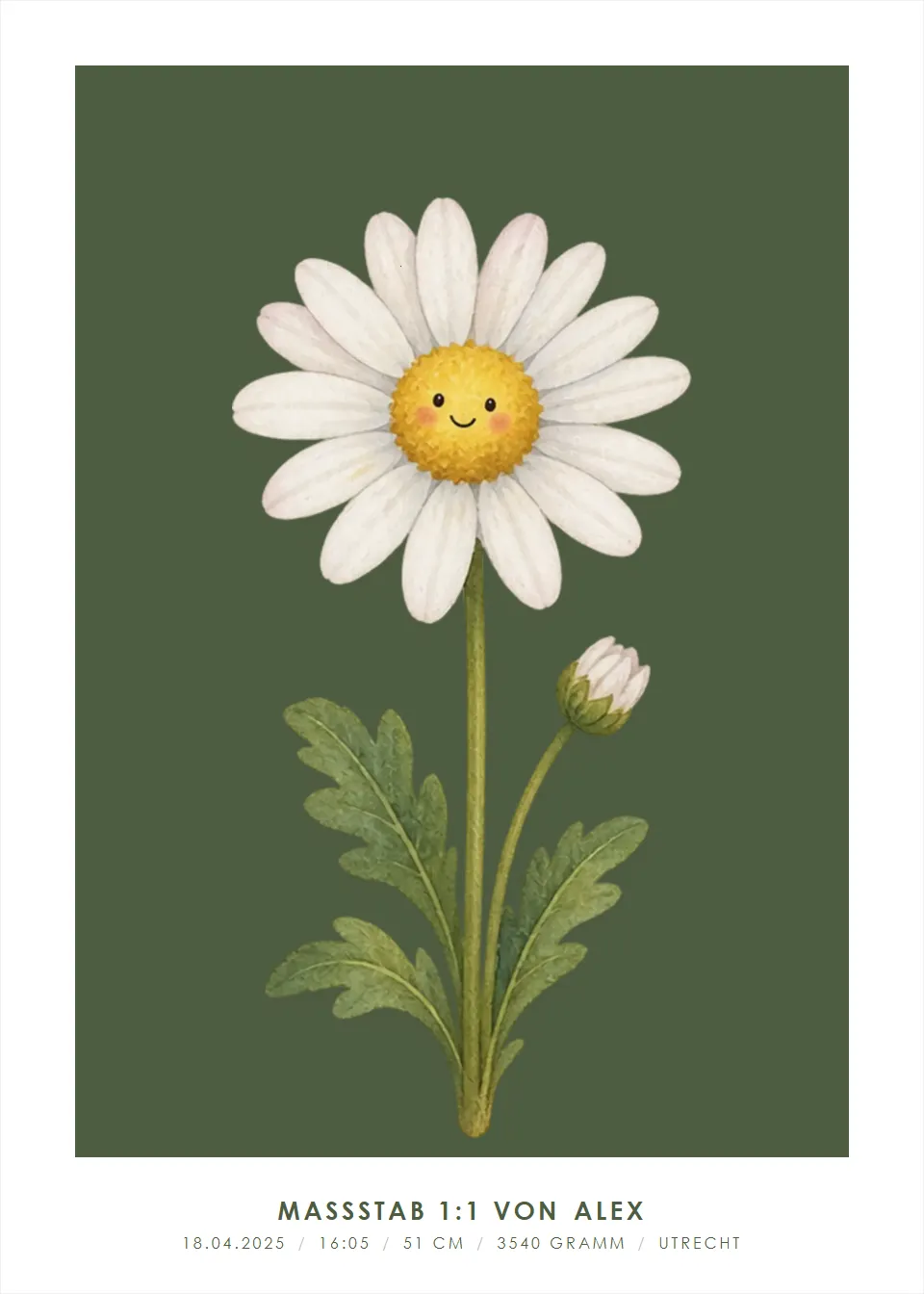 Geburtsblume · Blumenfreund · Tiefes Oliv