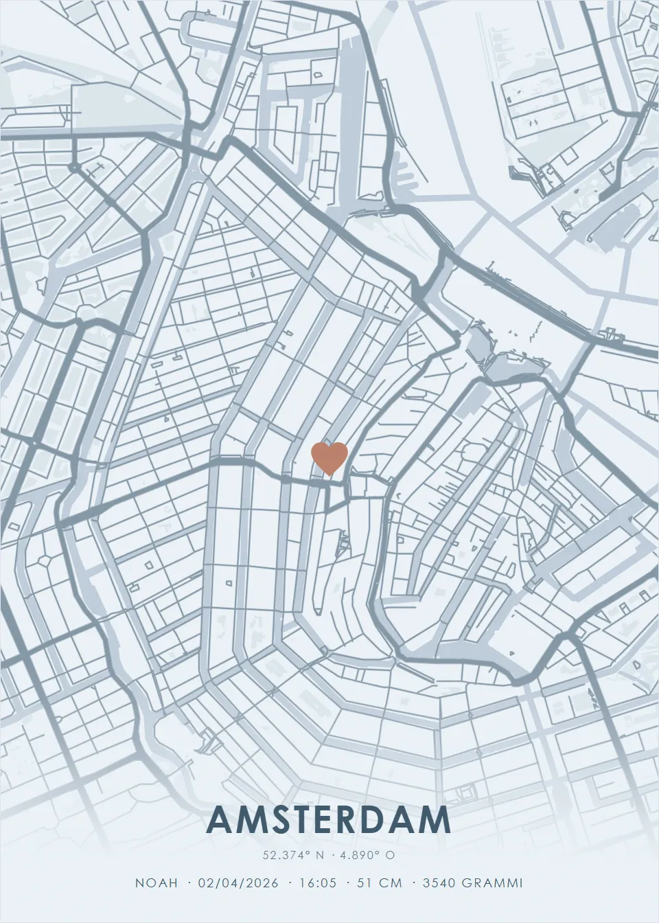 Luogo di nascita · Azzurro · Mappa della città
