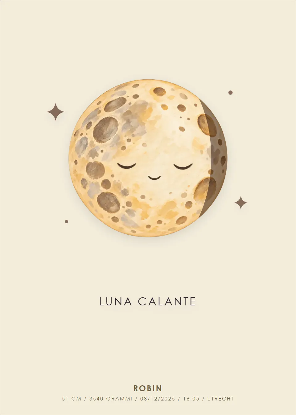 Luna di nascita · Luna dei sogni · Vaniglia