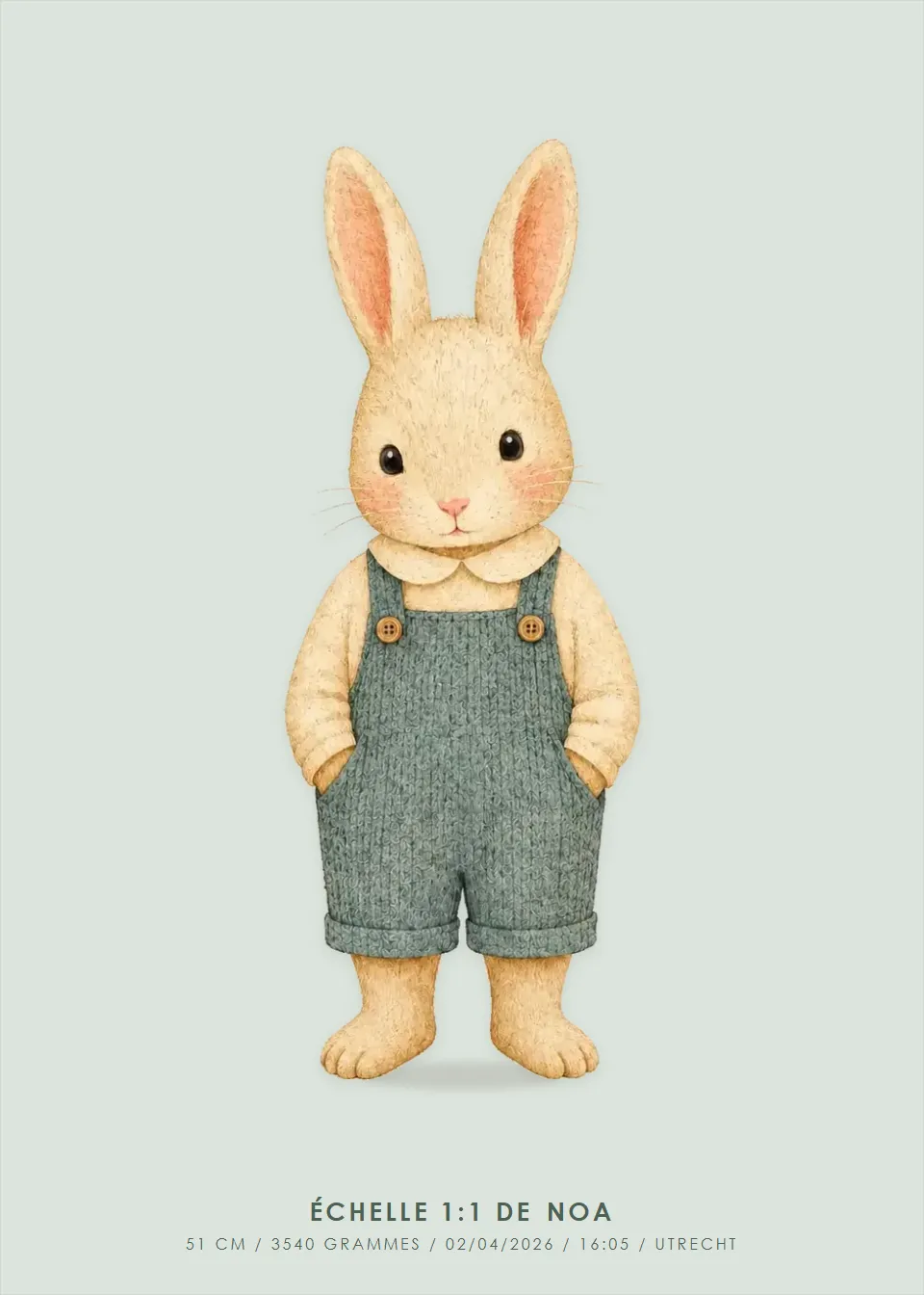 Affiches d'animaux · Lapin · Eucalyptus
