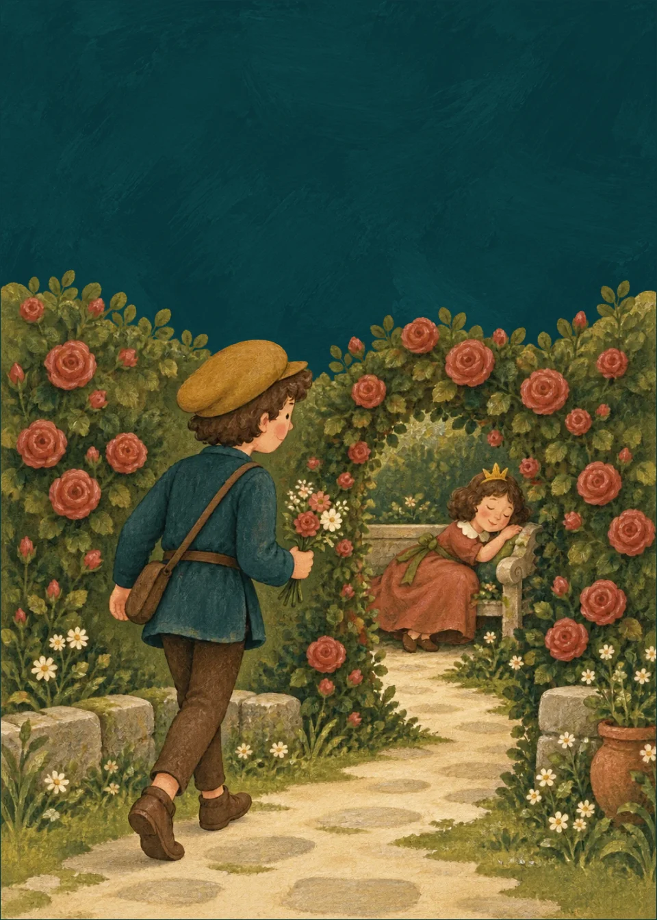La Belle au bois dormant · La haie de roses fleurit