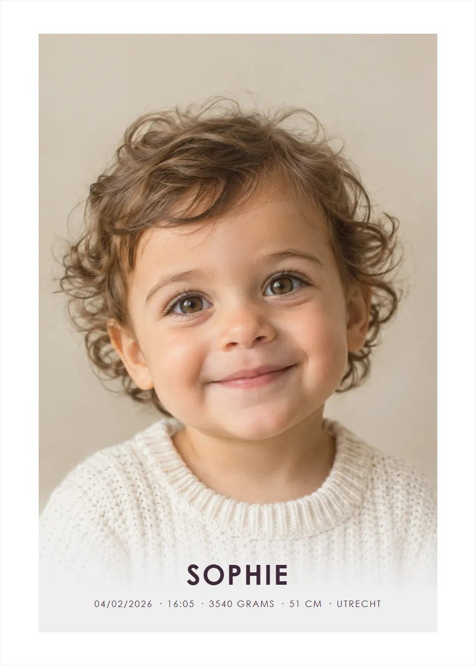 Photo posters · Little portrait · Original photo
