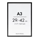 Black frame a3